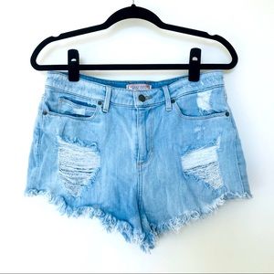 Guess Denim Shorts Hig Rise